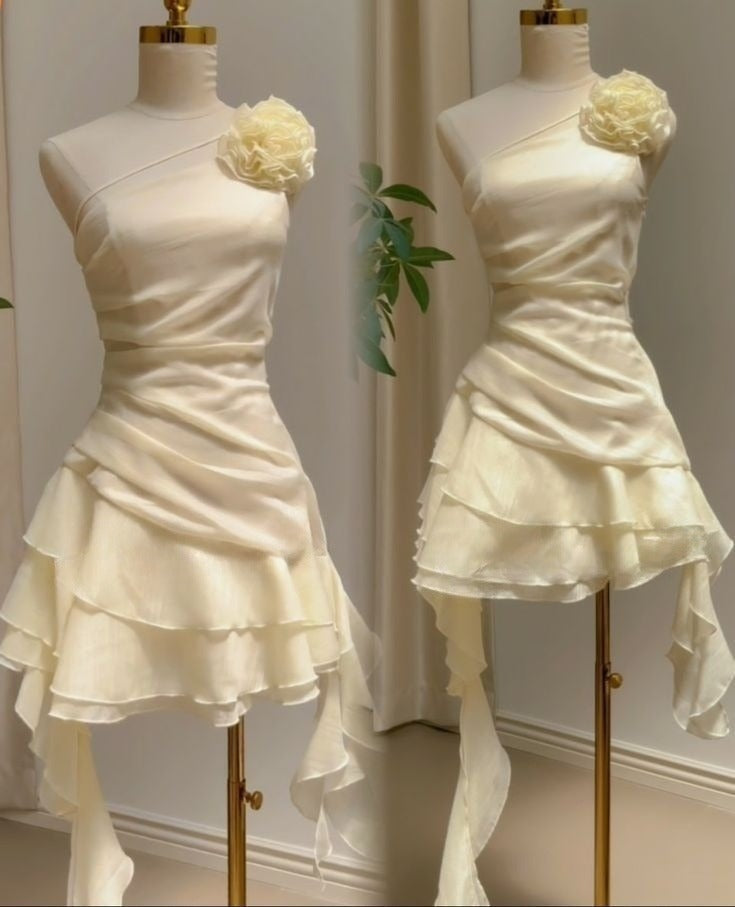 Chiffon Short elegant party gowns, short evening dress
