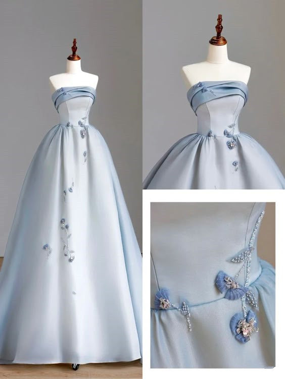 Srapless Evening Dresses Long Formal Gown