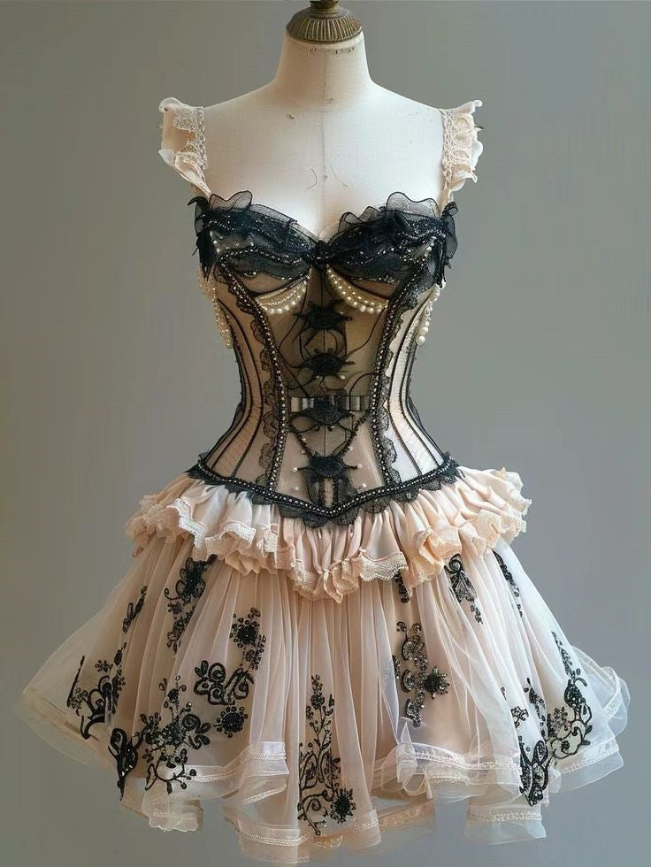 Retro Lace Dress Sexy Short Party Dress Homecoming Dress