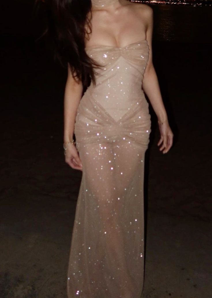 Glitter Sweetheart Mermaid Long Prom Dresses Long Evening Gown
