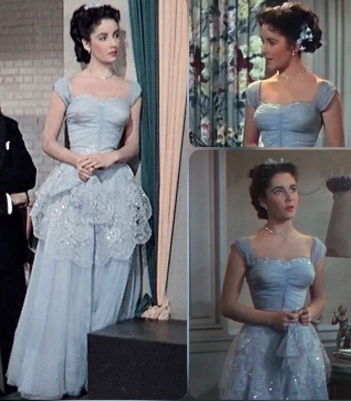 Vintage A Line Blue Long Prom Dresses Party Evening Dress