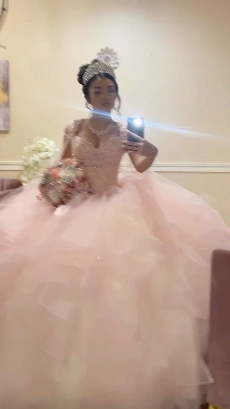 Ball-Gown Tulle Sweetheart Quinceanera Dresses Long Evening Dress