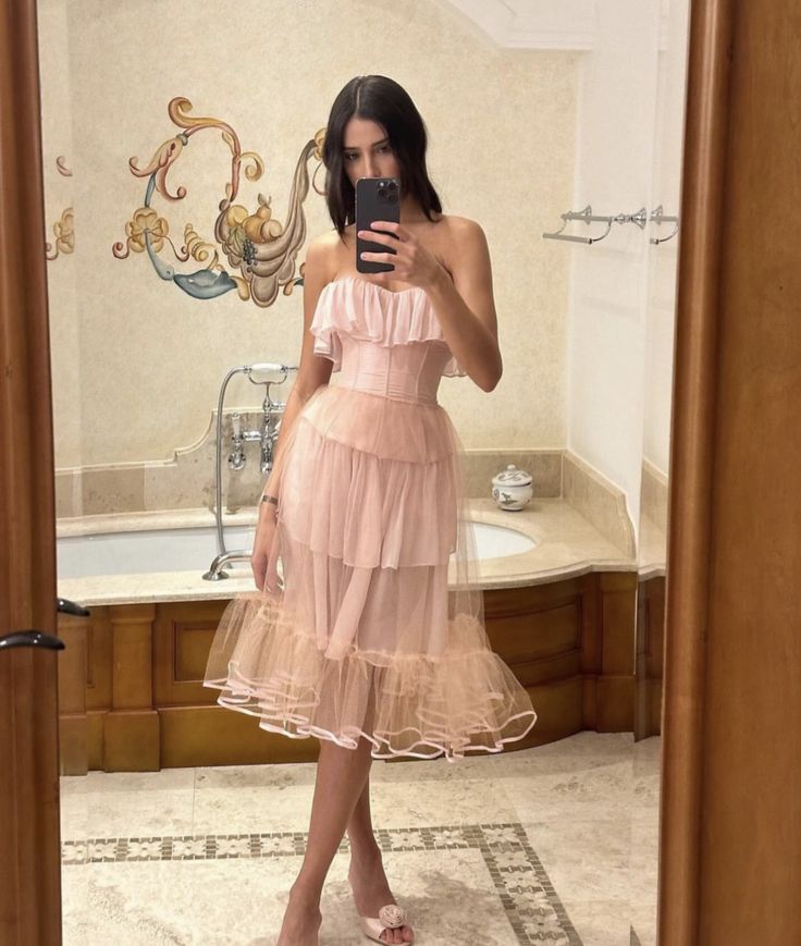 Pink Evening Dress Sleeveless Prom Gown Birthday Party Dresses Cocktail Dresses