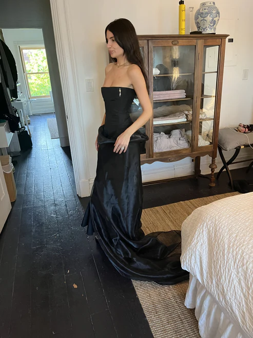 Charming Black Prom Dress, Black Evening Dress