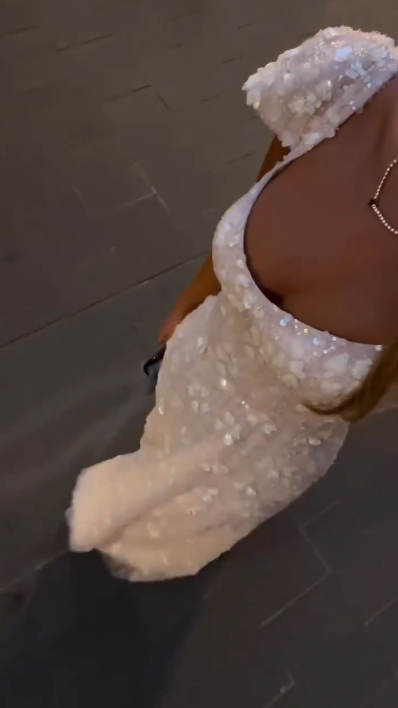 Pretty White Tulle Lace Appliques Long Party Dress Formal Prom Dresses
