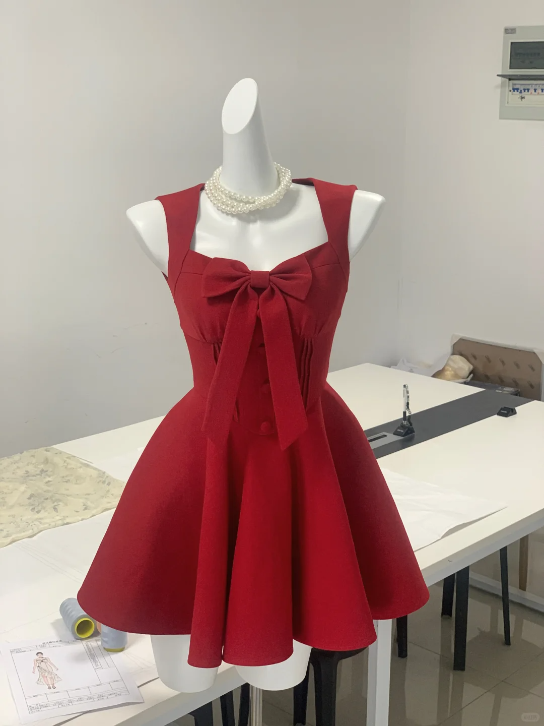 Vintage Red Satin A Line Short Birthday Outfits 7th Grade Homecoming Dress