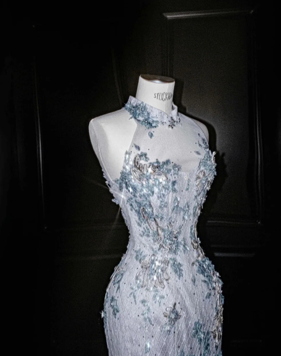 Mermaid Sequined Prom Party Dress Evening Dress Graduation Dress