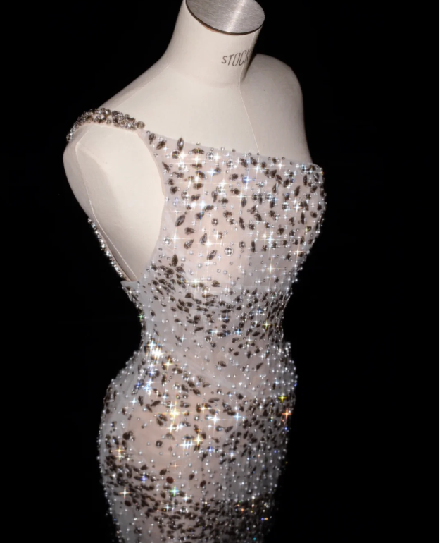 Luxurious Beading Prom Party Dress Sparkle Elegant Evening Dress