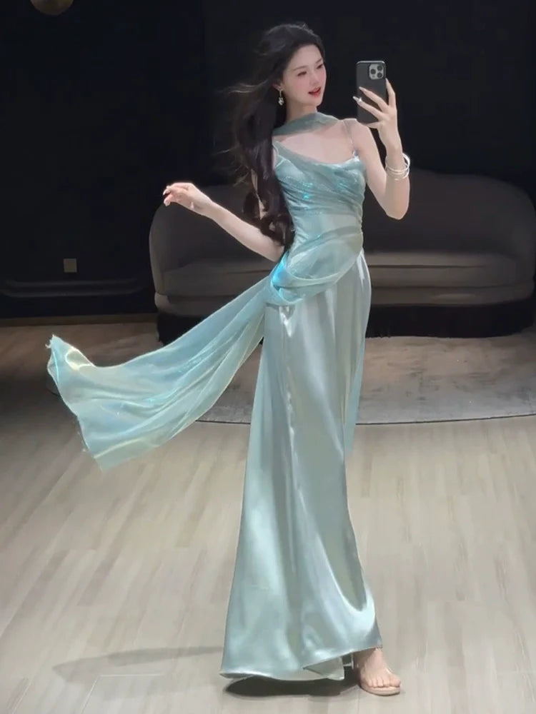 Mermaid Long Prom Dress Sexy Evening Dresses