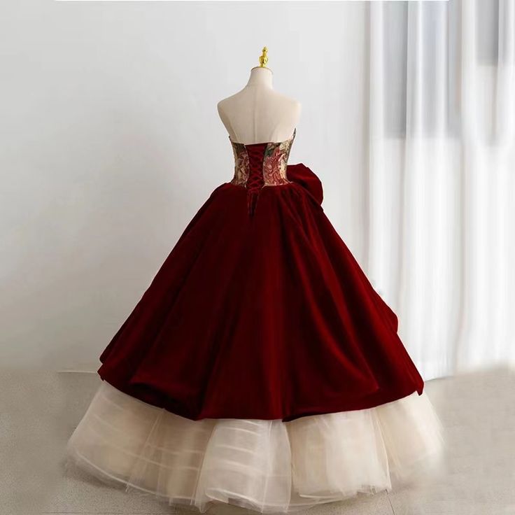 Strapless Birthday Party Dress, Luxury Prom Dress,princess Ball Gown Dress,unique Quinceanera Dress,custom Made