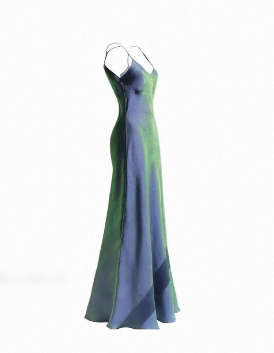 Chic Long Evening Gown Spaghetti Straps Prom Party Dress