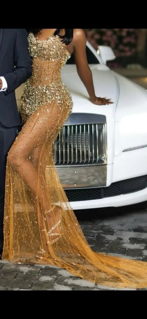 Sexy Gold Prom Party Dress Beaded Evening Dress 19th Birthday Outfit