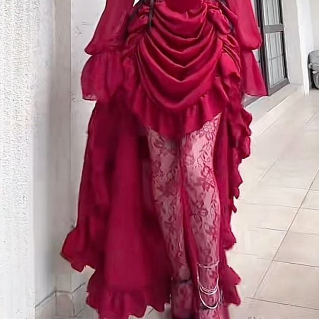Elegant High Low Strapless Burgundy Satin Prom Dress Birthday Outfits With Sleeves