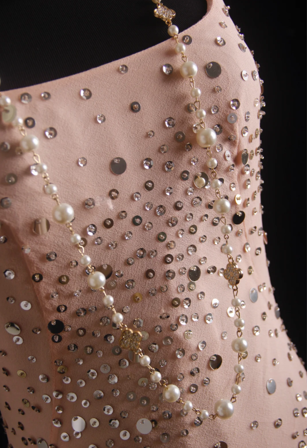 Sparkly Spaghetti Straps Pink Sequin Mermaid Long Party Dress Formal Birthday Prom Dress Evening Dress