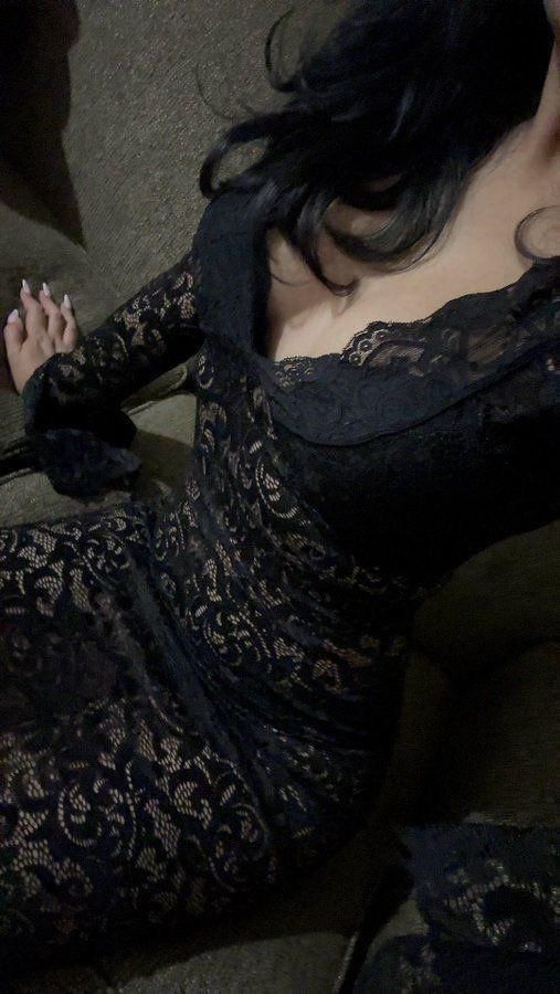 Black Sexy Lace V Neck Evening Dress Long Prom Dress