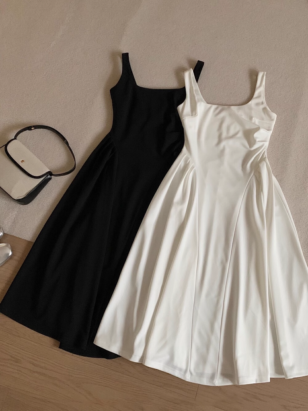 Simple A Line Straps Long Black Women's Holiday Dresses