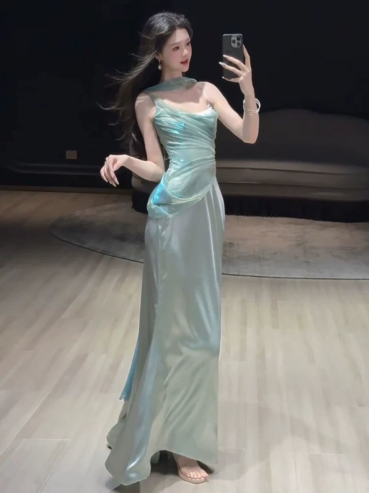 Mermaid Long Prom Dress Sexy Evening Dresses