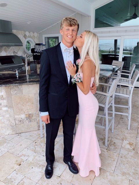 Sexy Mermaid Pink Prom Dresses Formal Dress
