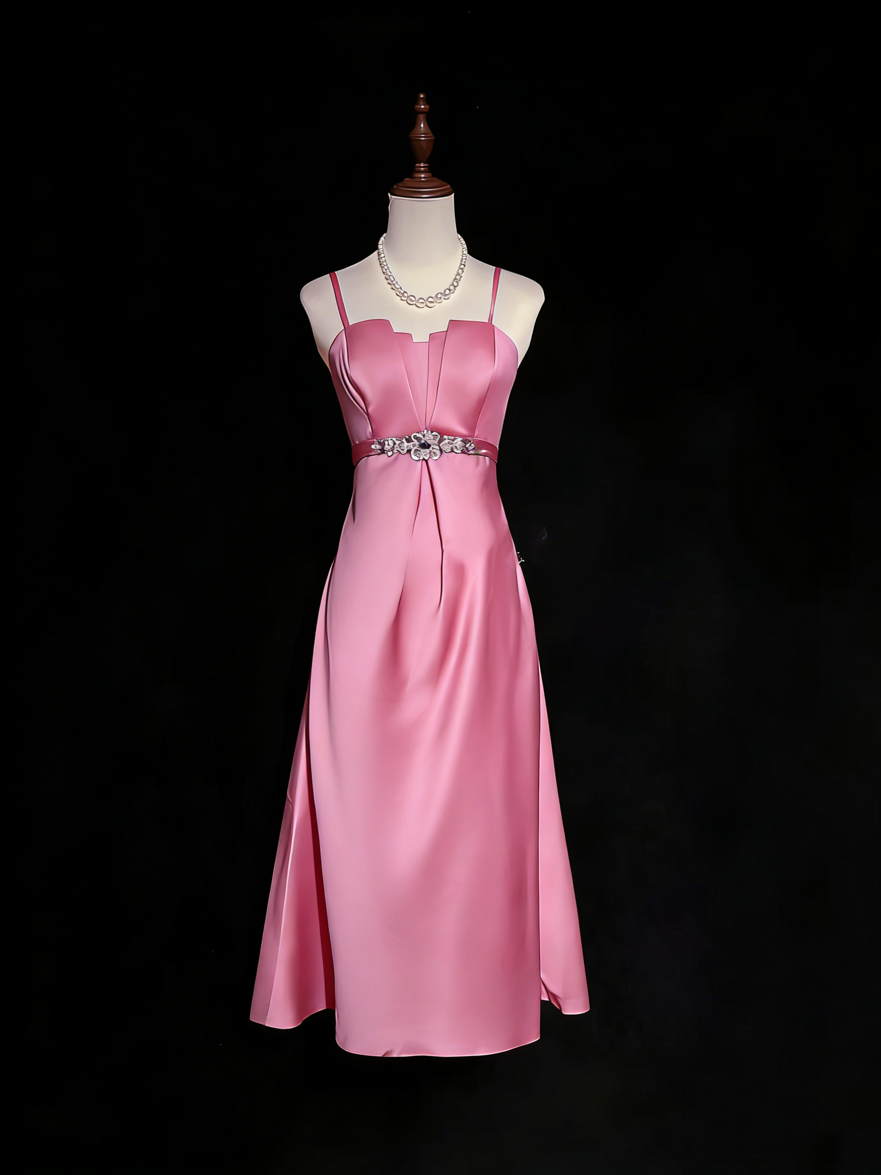 Fashion Spaghetti Straps Purple Satin Beaded A Line Short Birthday Outfits Homecoming Dress