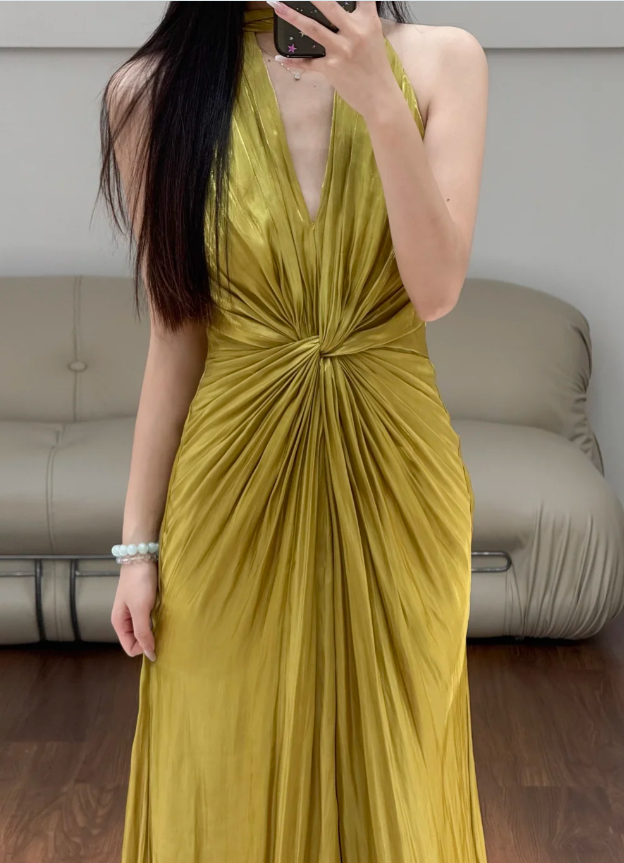 V Neck Prom Party Dress Evening Dress Classy Birthday Outfit