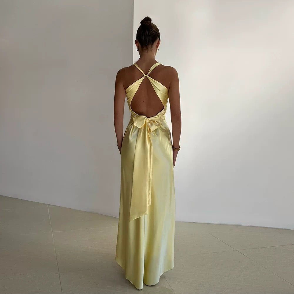 Sexy V-Neck Long Prom Evening Dresses, Simple Party Dresses