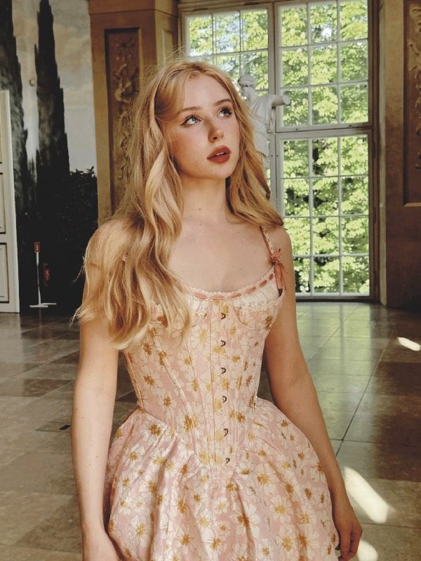Pretty Spaghetti Straps Pink Satin Printed Floral Short 20th Birthday Outfits Homecoming Dress