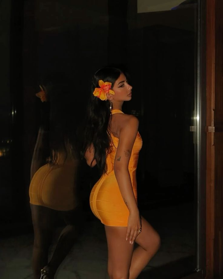 Unique Orange Halter Satin Sheath Short Prom Dress Formal 8th Grade Homecoming Dress