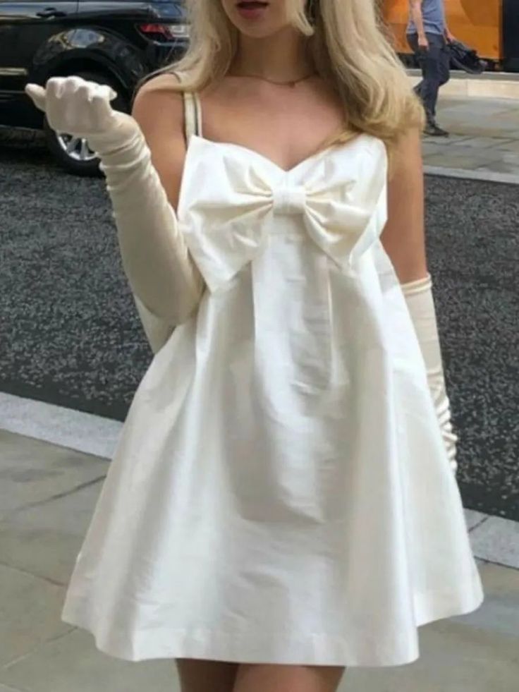 White Homecoming Dress Short Party Dress