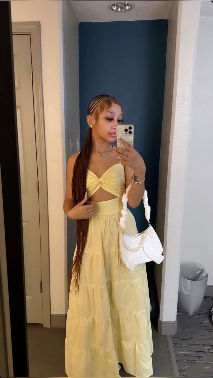 Yellow Fashion Long Prom Dress Evening Party Dresses