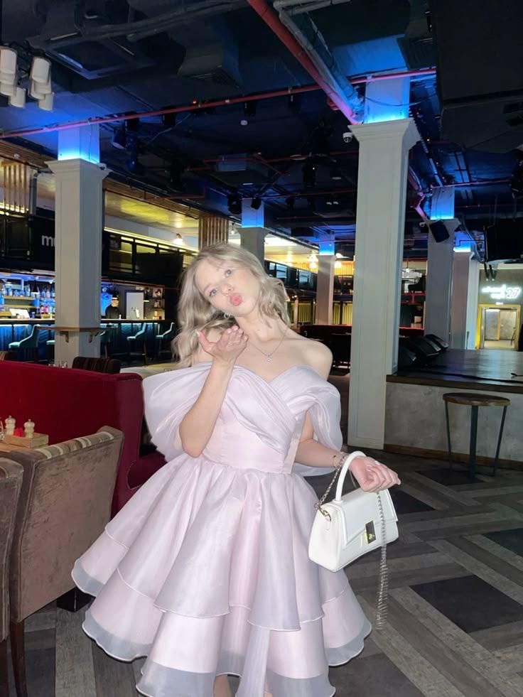 Pink Off Shoulder Short Evening Dress Cocktail Dresses Short Party Dress