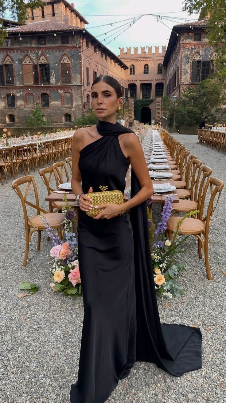 Black Long Prom Dress Evening Party Dress