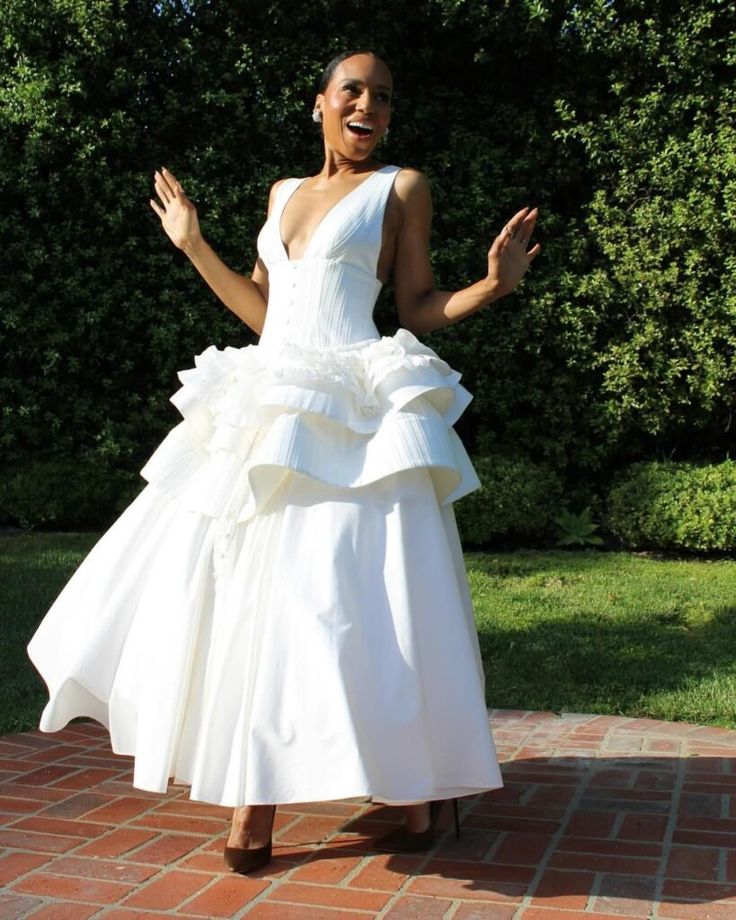 A Line White Sexy Evening Dress Ankle Length Prom Dresses