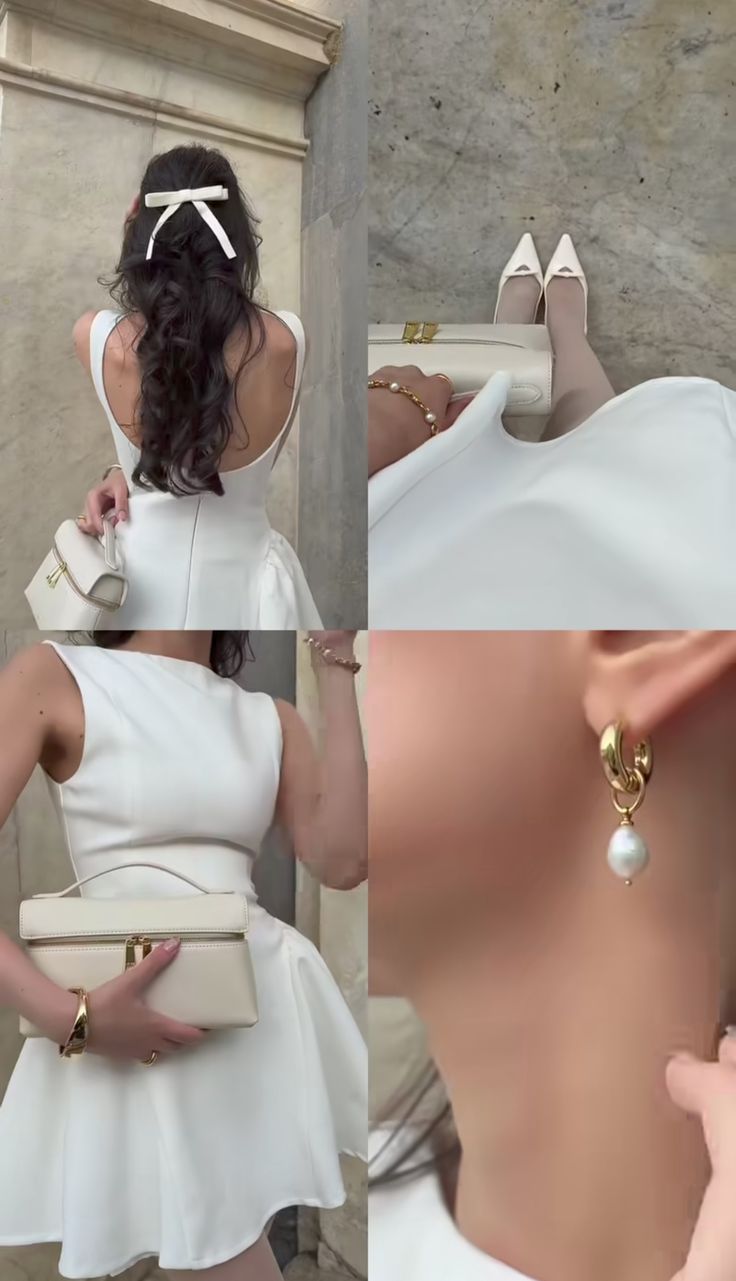 A Line White Short Evening Dress Homecoming Dress Short Party Dress