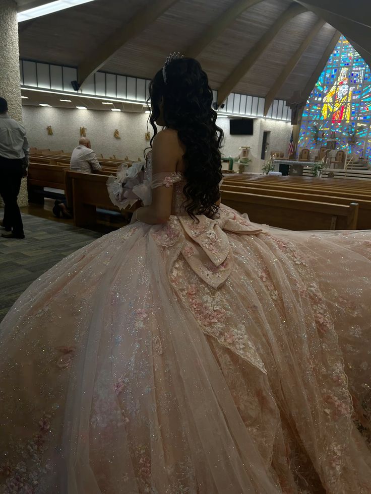Pink Quinceanera Dress Off-Shoulder Corset Dress Ball Gowns