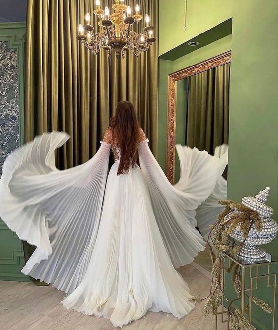 A line Long evening dress for women elegant and gorgeous party dress