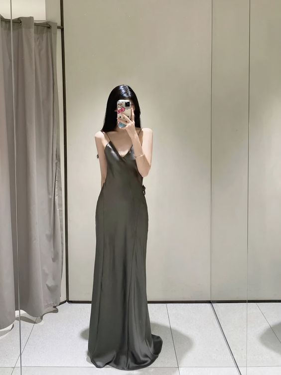 Satin Prom Dress Long Beautiful Prom Dresses For Girl