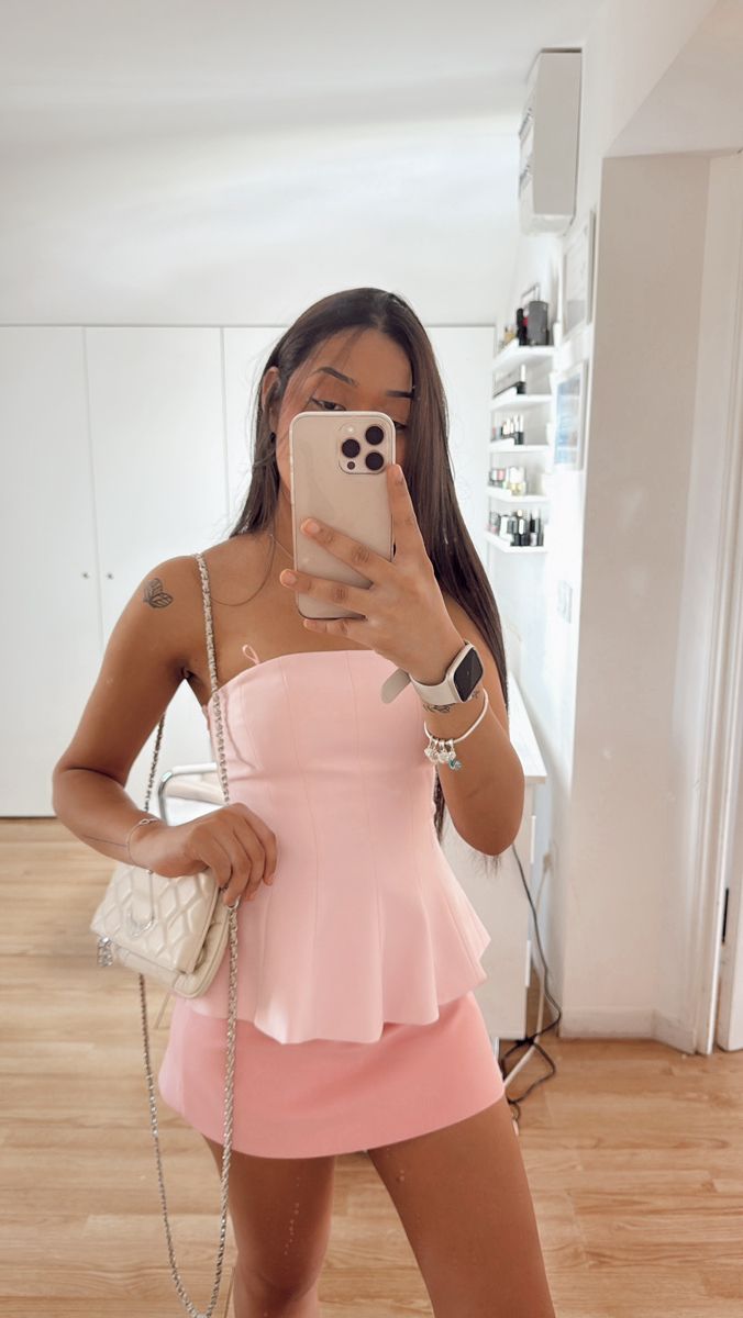 Pink Short Evening Dress Homecoming Dress Short Party Dress