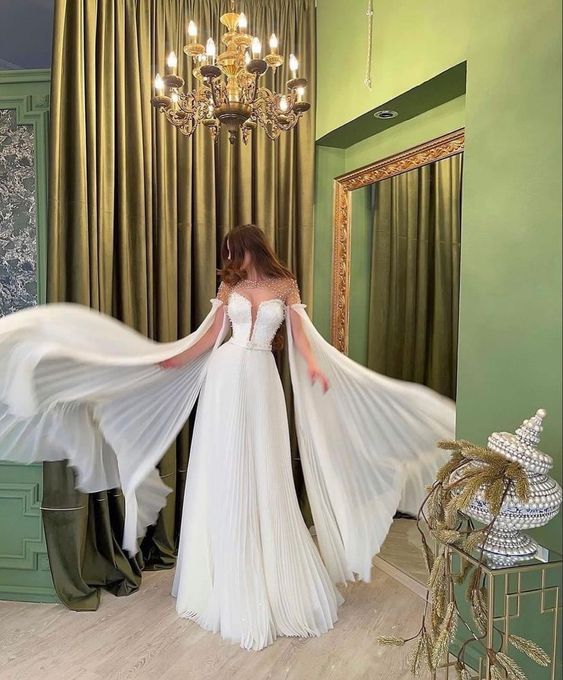 A line Long evening dress for women elegant and gorgeous party dress