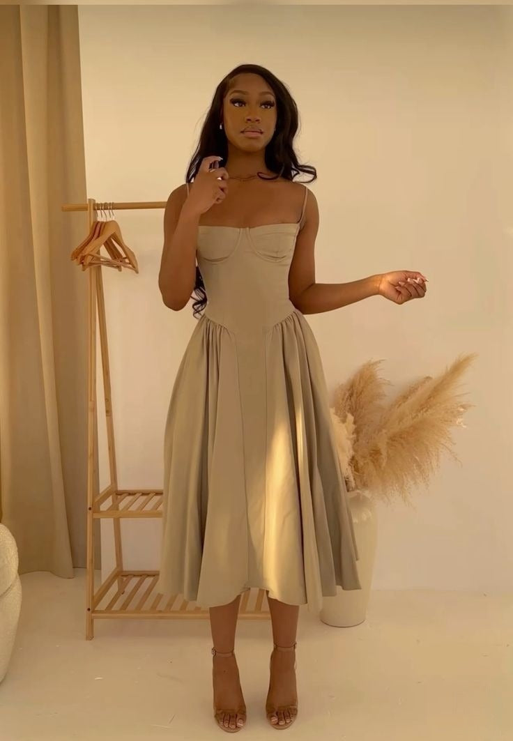 Spaghetti Straps Party Dress Evening Prom Dress Custom Made