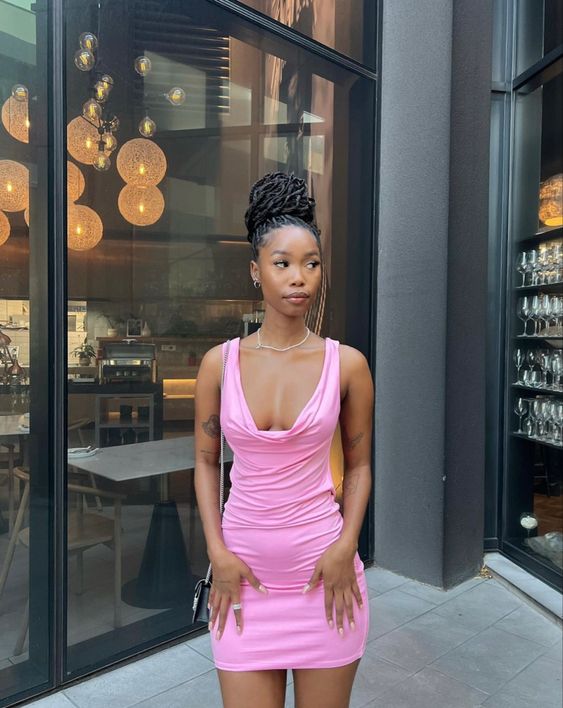Pink Homecoming Party Dress Short Prom Dresses