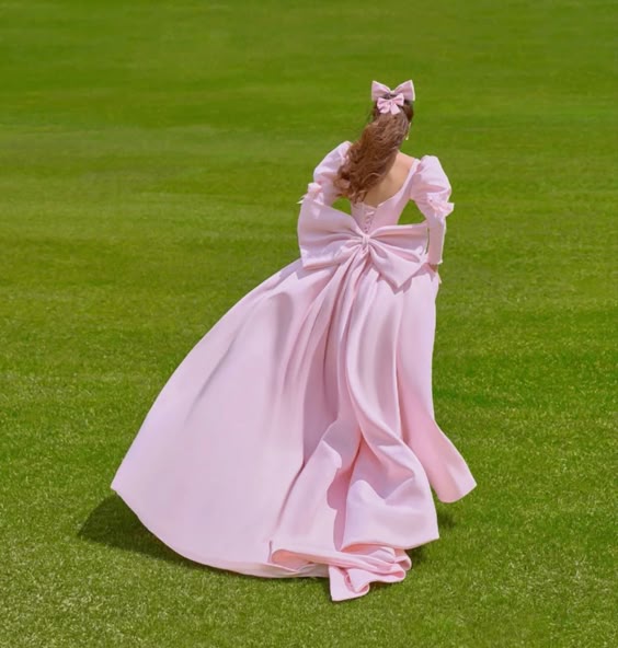 A line Long Sleeves Pink Satin Long Prom Dress Party Dresses