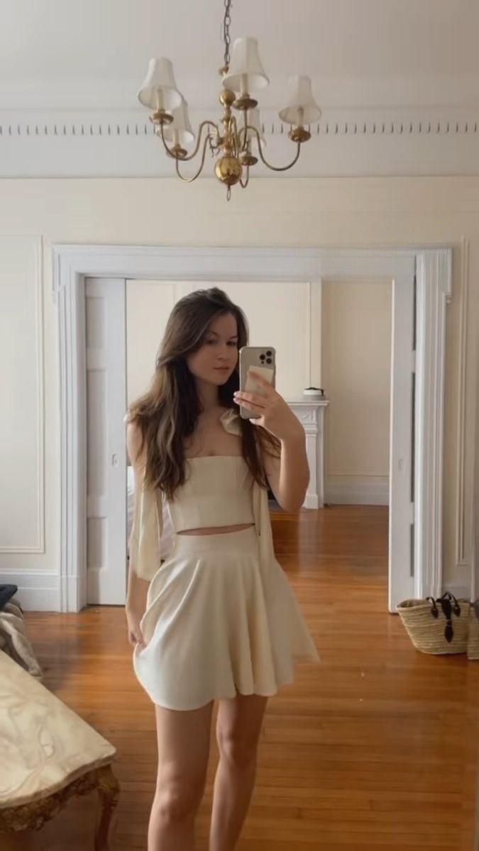 A Line Homecoming Dress Two Piece Short Evening Dress Cocktail Dresses Short Party Dress