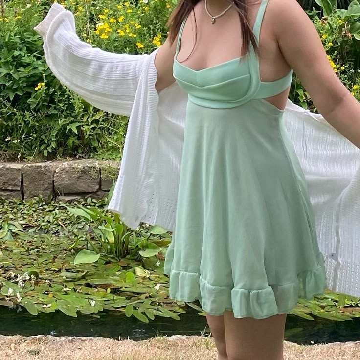 Green Birthday Dress Homecoming Dress Short Party Dress