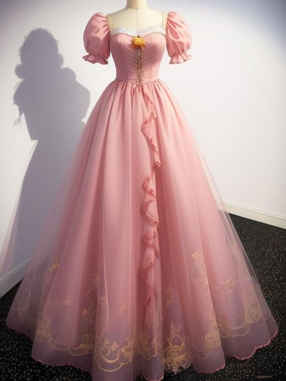 Tulle Long Prom Dress, A-Line Evening Party Dress