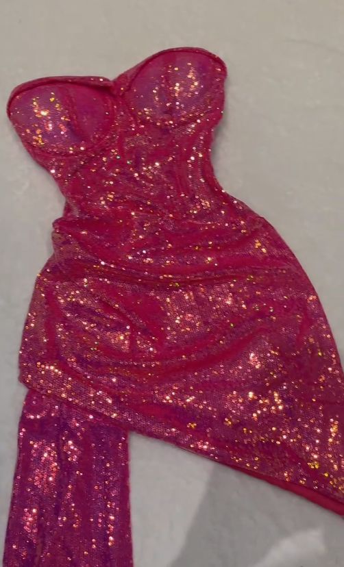 Sequins Evening Dress Mini Hoco Dress Birthday Outfits
