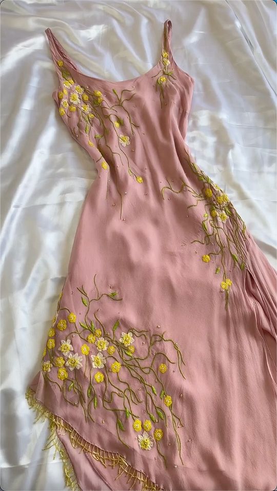Pink Embroidery Party Dress Vintage Prom Dress Evening Dress New Formal Gowns