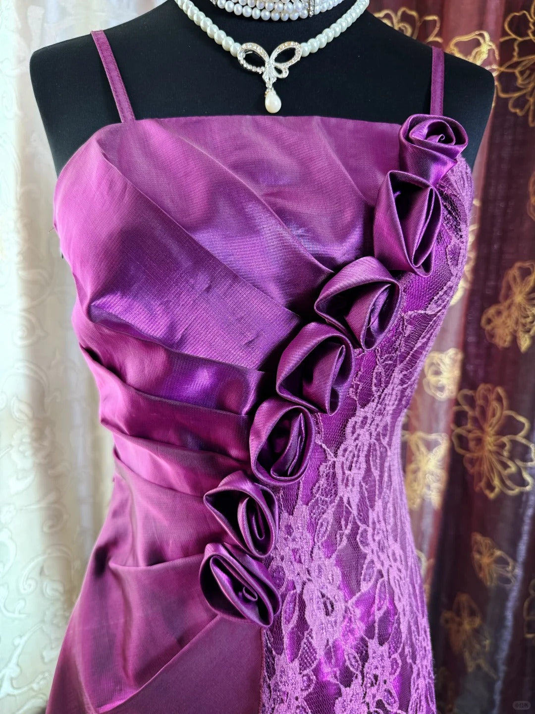Purple Birthday Outfit Short Evening Dress Short Party Dress Vintage Homecoming Dress