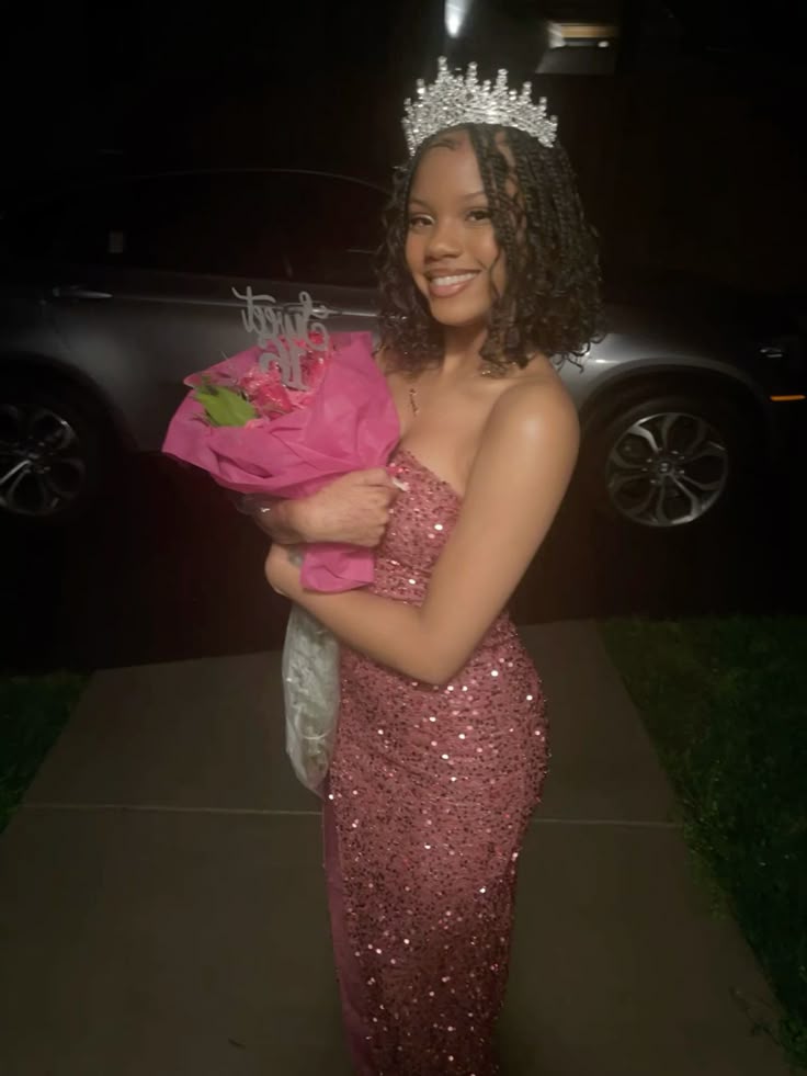 Rose Pink Sequin Long Birthday Dress Prom Dress New Arrive Party Dress Evening Dress