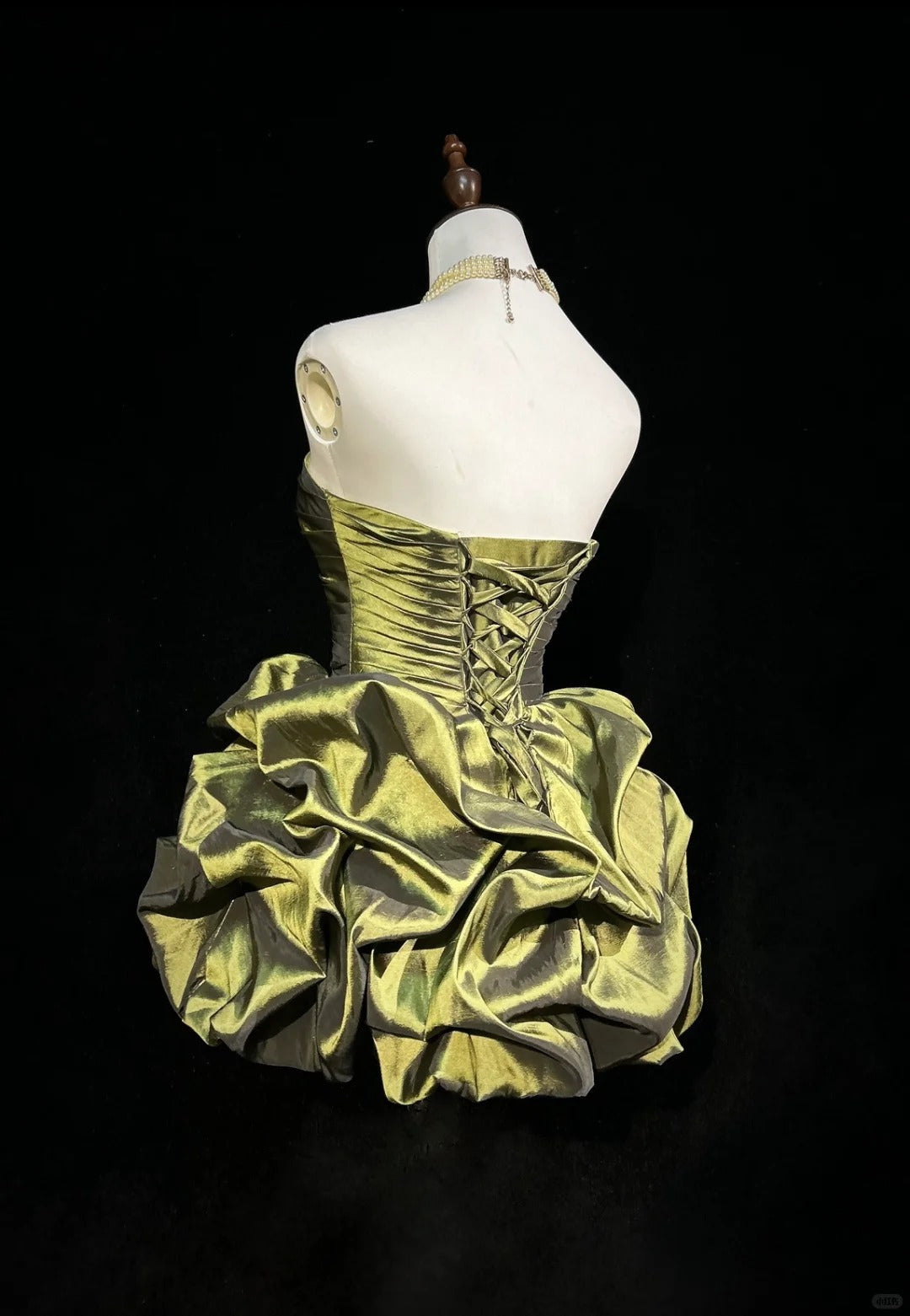 Vintage Strapless Short Prom Dress Birthday Party Dress Homecoming Dress