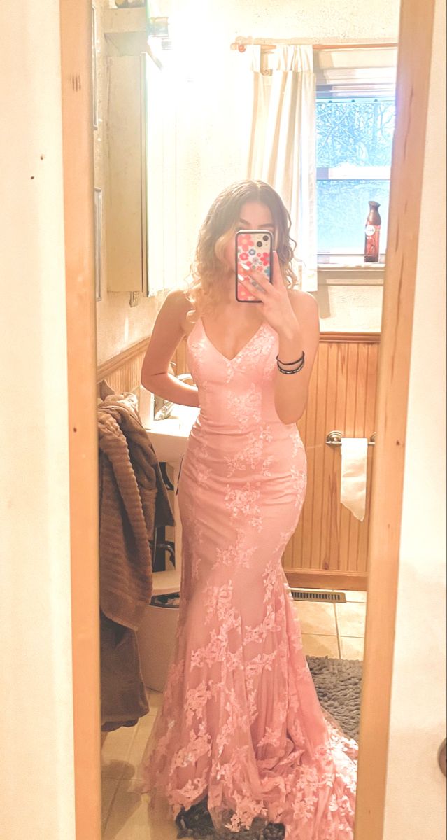Pink Mermaid Prom Dress Formal Dress Long Evening Party Dresses